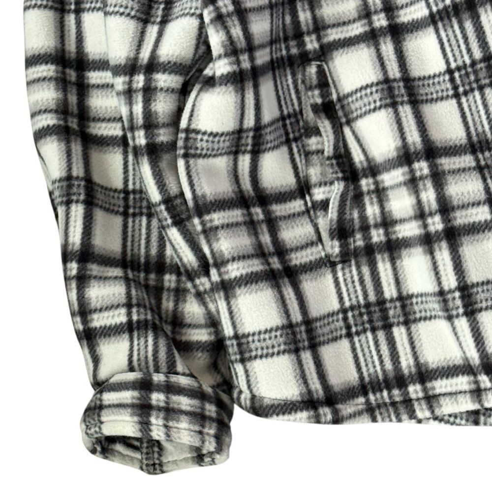 SAGE Sage Long Sleeve Plaid Super Plush Sherpa Lined Fleece Shirt Jacket XXL 2X - Picture 8 of 14
